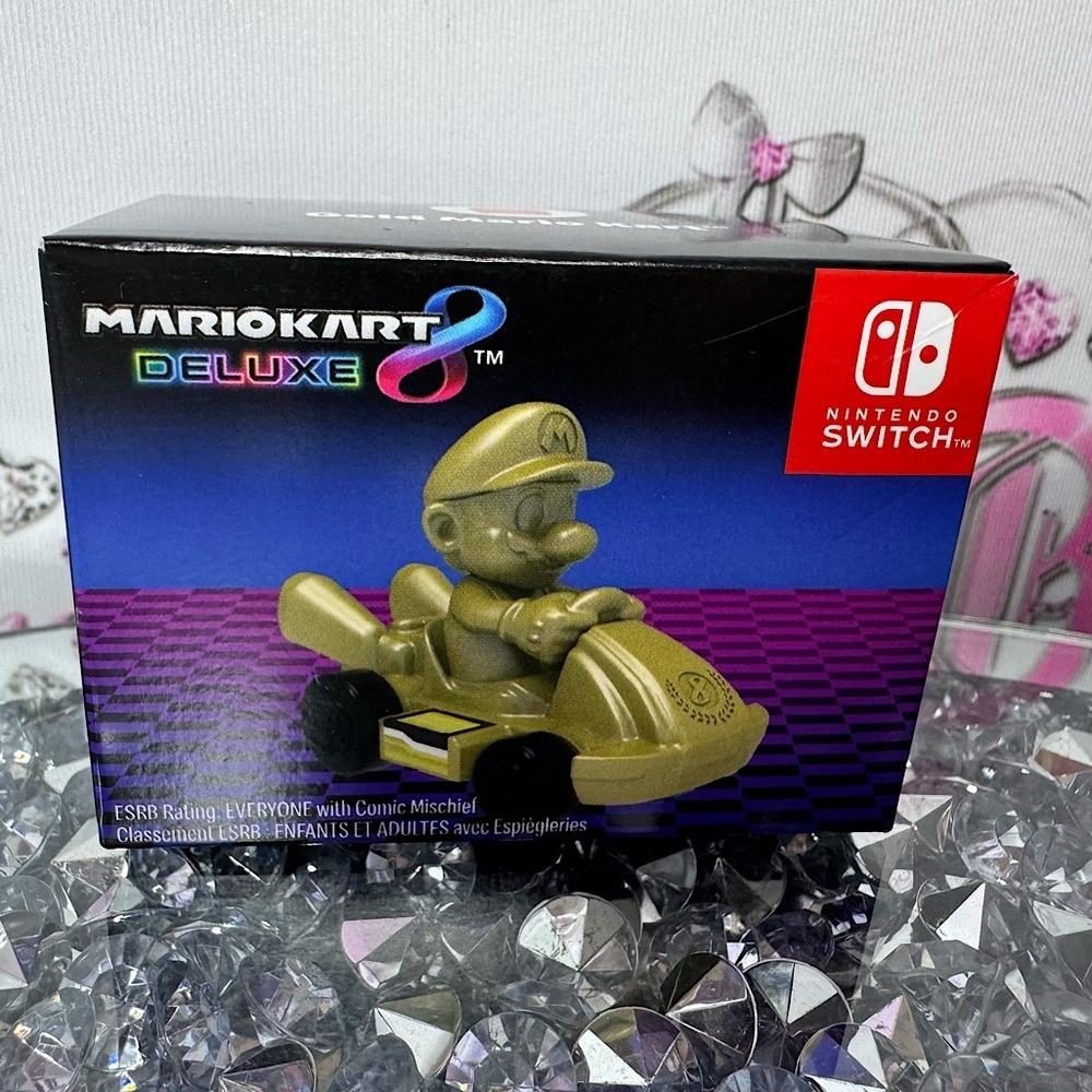 Mario kart deluxe Nintendo switch gold McDonald’s race car new in box Canada 🇨🇦